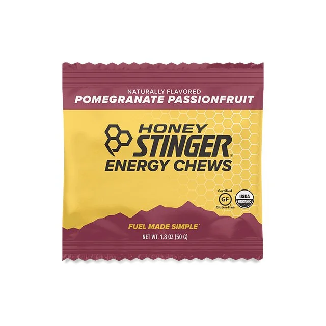 trekking pole with wrist straps -POMEGRANATE PASSION FRUIT ENERGY CHEW