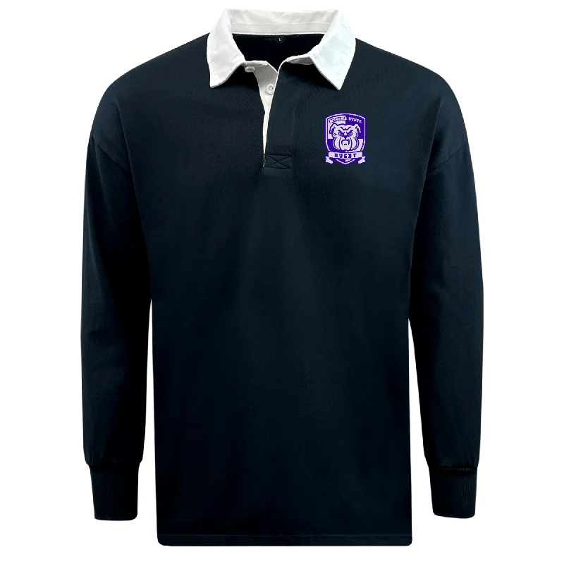 camping backpack with extra pockets -Winona State University Classic Long Sleeve Solid Rugby Jersey