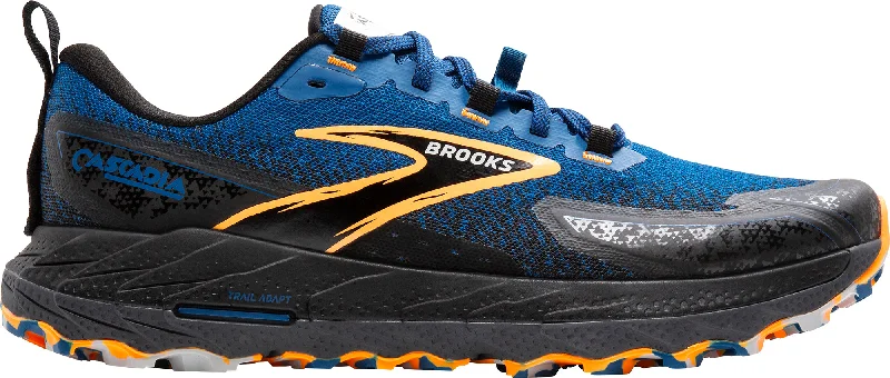 portable camping grill -Brooks Cascadia 18 Mens Trail Running Shoes - Blue