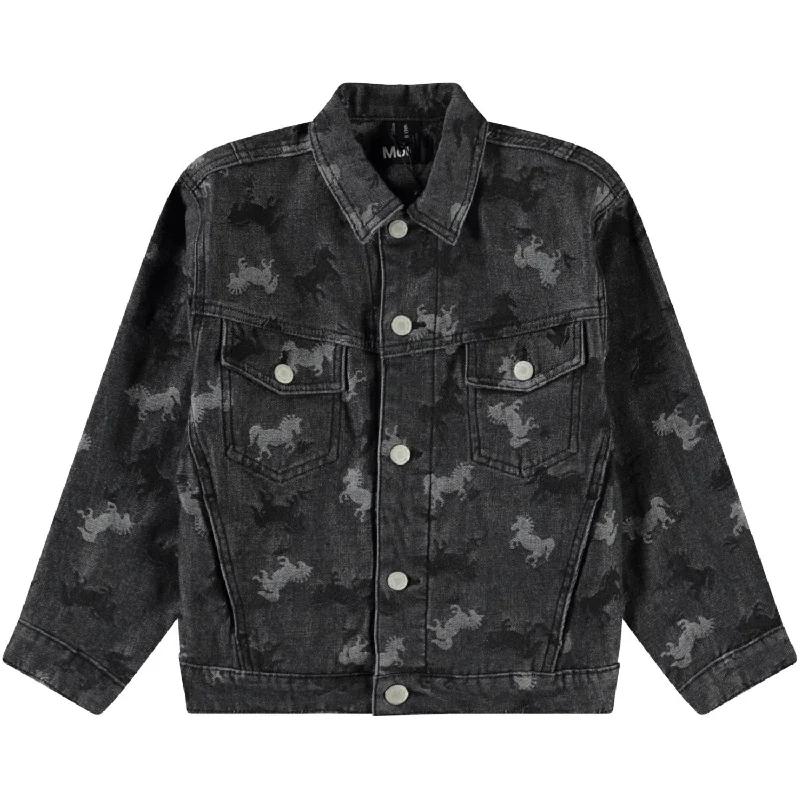 trekking jacket with breathable fabric -Molo Giddy-up Denim Hedly Jacket