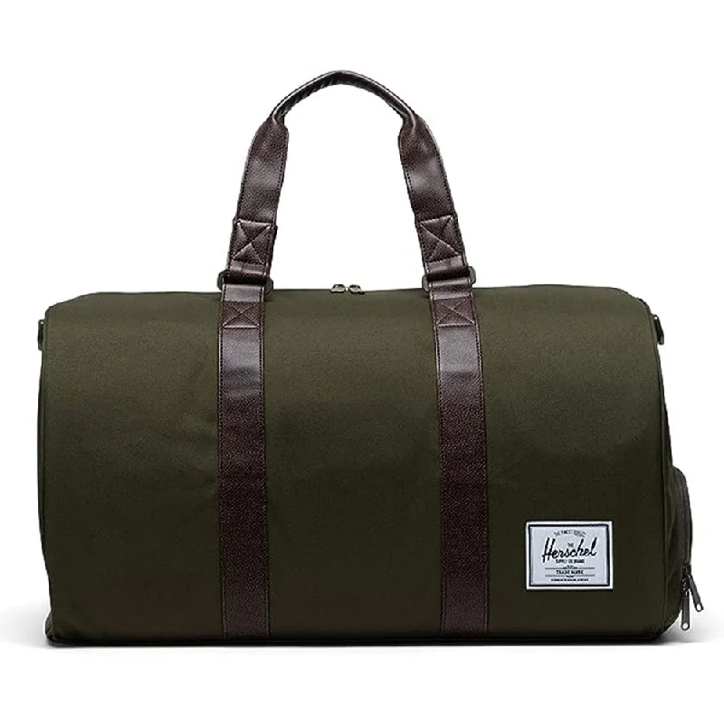 camping tarp with waterproof lining -Herschel Unisex Ivy Green/Chicory Coffee One Size Novel Duffel Bag - 10026-04488-OS