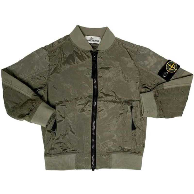 trekking vest with pockets -Stone Island Junior Jacket Green