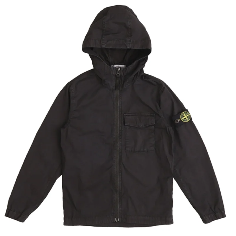 camping kitchen set with cutting board -Stone Island Junior Overshirt Black