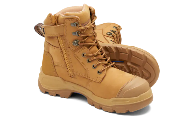 insulated water bottles for hiking -Blundstone Unisex Rotoflex Zip Safety Boot Wheat 9060