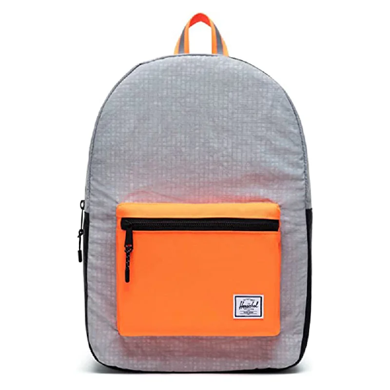 trekking hat with ventilation holes -Herschel Black Enzyme Ripstop/Shocking Orange One Size Backpack - 10011-04922-OS