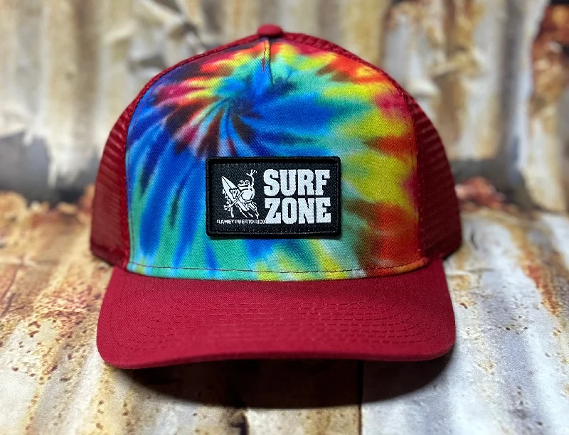 warm wool beanie for cold weather -Tye Dye Classic Trucker