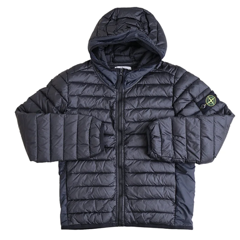 camping gas canisters -Stone Island Down Jacket Black