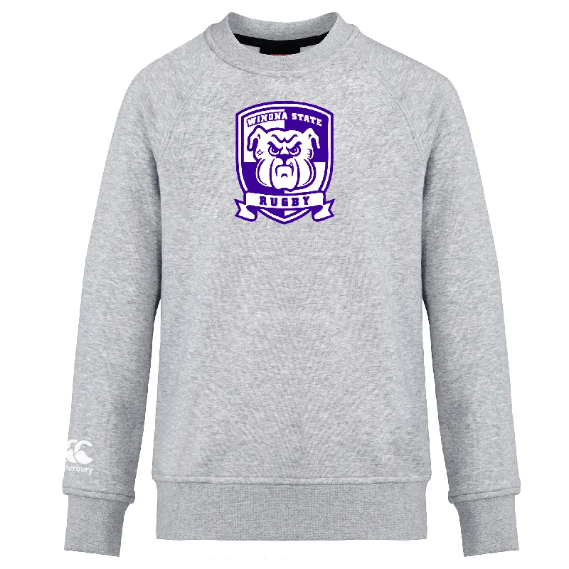 trekking jacket with breathable fabric -Winona State University Club Crew Sweatshirt by Canterbury