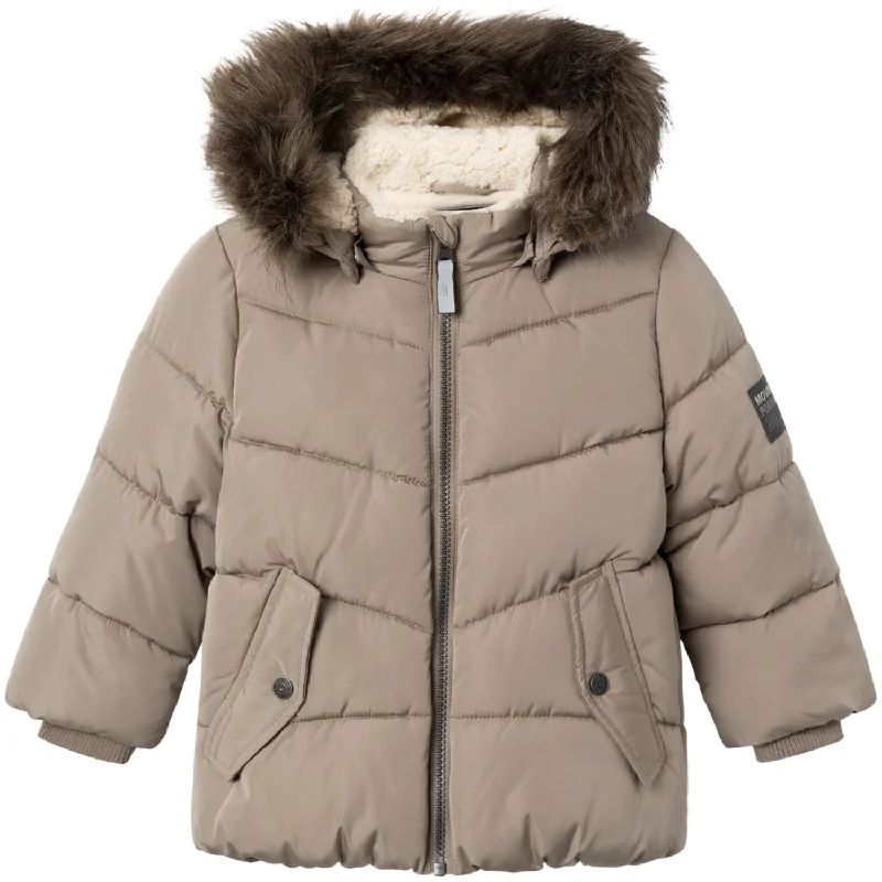 hiking first aid kit -Name It Desert Taupe Mathew Puffer Jacket