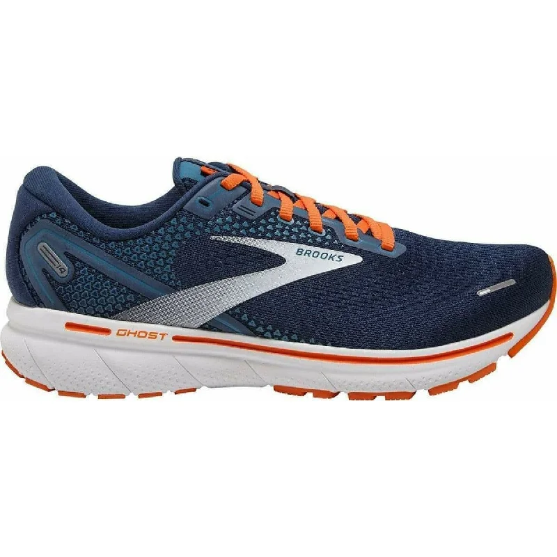 trekking shoes with breathable upper -Brooks Ghost 14 Mens Running Shoes - Blue