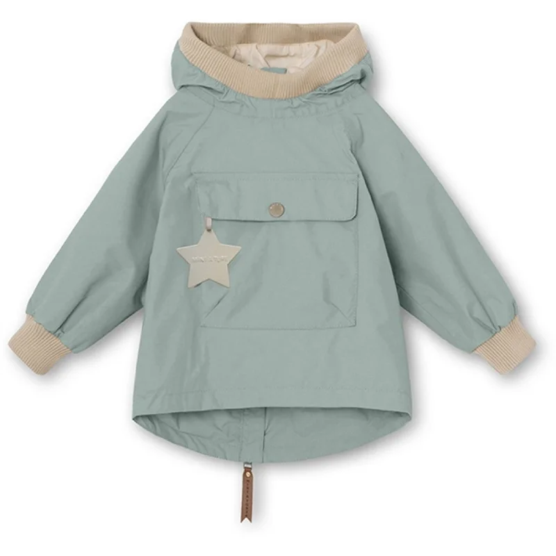 trekking compass with mirror -MINI A TURE Baby Vito Spring Anorak Gray Mist