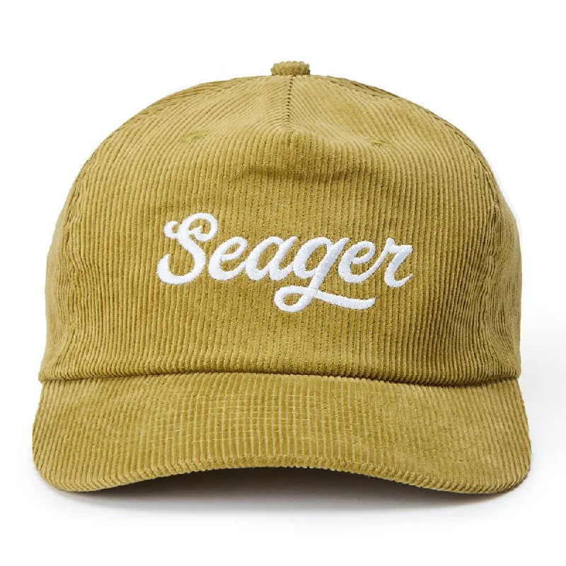 warm wool beanie for cold weather -Seager Big Corduroy Hat