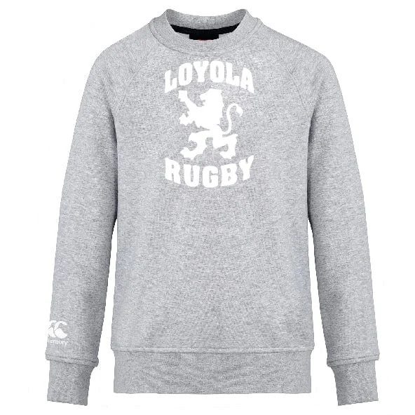 camping pillow for sleeping -Loyola Rugby Club Crew Sweatshirt by Canterbury