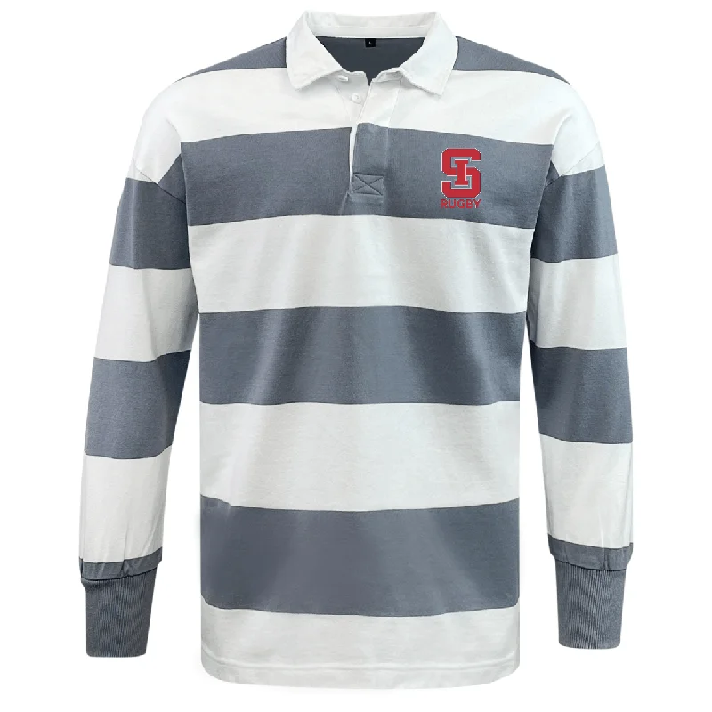 trekking backpacks with rain cover -St. Ignatius Rugby Classic Long Sleeve Hooped Rugby Jersey