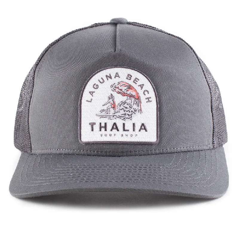 women’s wool baseball cap -Thalia Surf Womp Trucker Hat