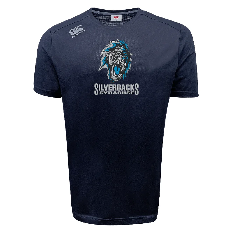 trekking jacket with adjustable cuffs -Syracuse Silverbacks Tempo Vapodri T-Shirt by Canterbury