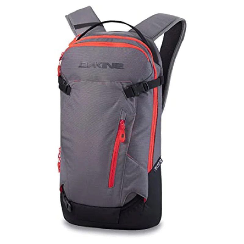 portable cooler for camping -Dakine Men's Steel Grey Heli Pack 12L Snowsports Backpack - 10003261-STEELGREY