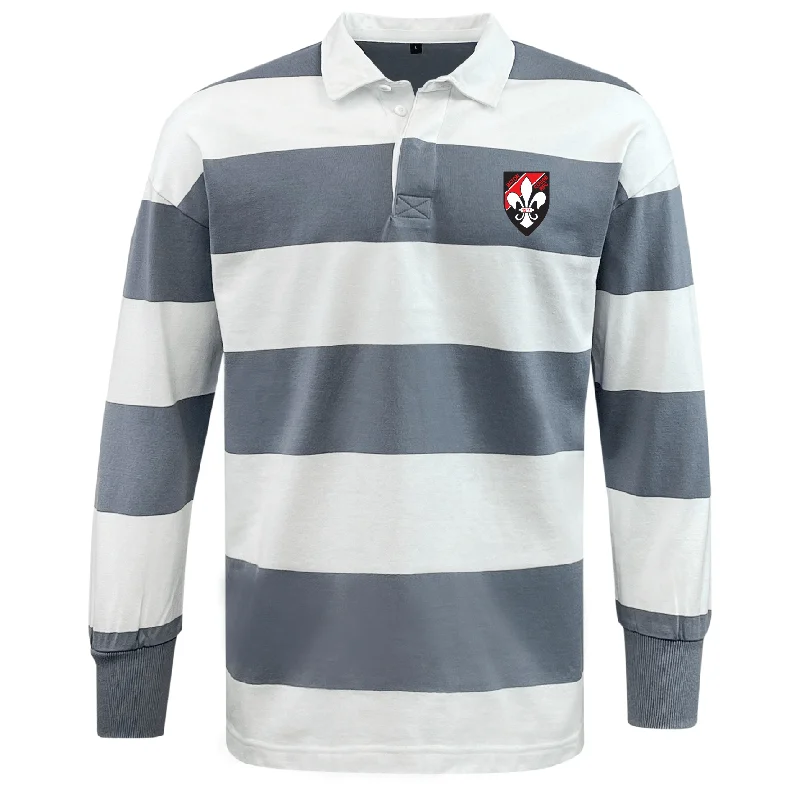 emergency whistle for outdoor use -Baton Rouge RFC Classic Long Sleeve Hooped Rugby Jersey