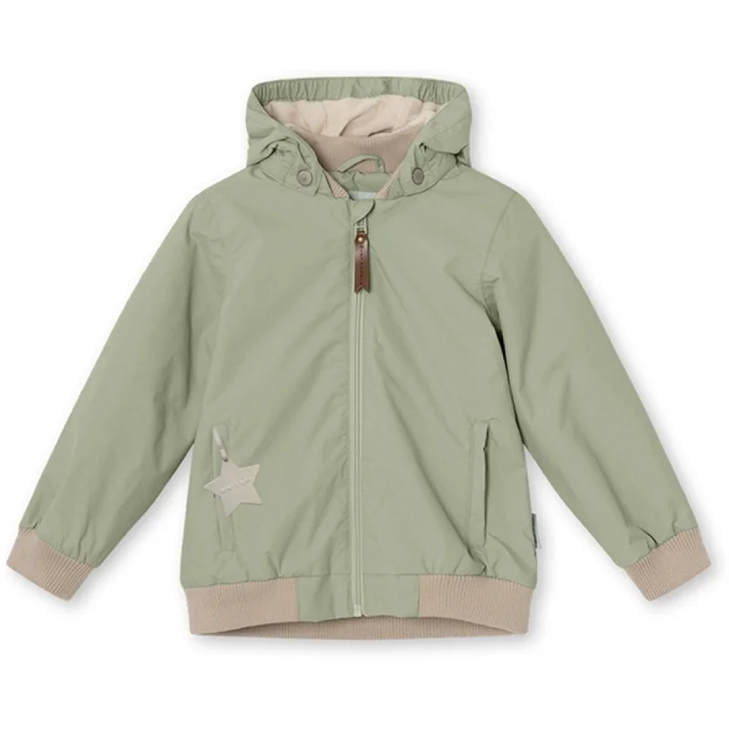 trekking jacket for extreme weather -MINI A TURE Vilder Bomber Jacket w/Fleece Lining Desert Sage