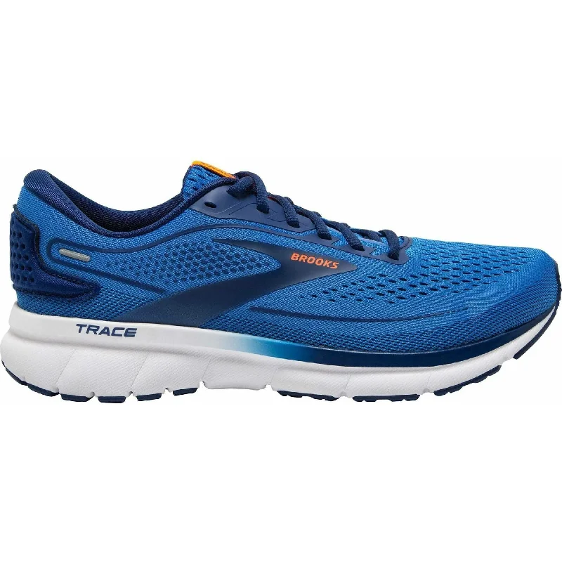 portable grill for camping -Brooks Trace 2 Mens Running Shoes - Blue