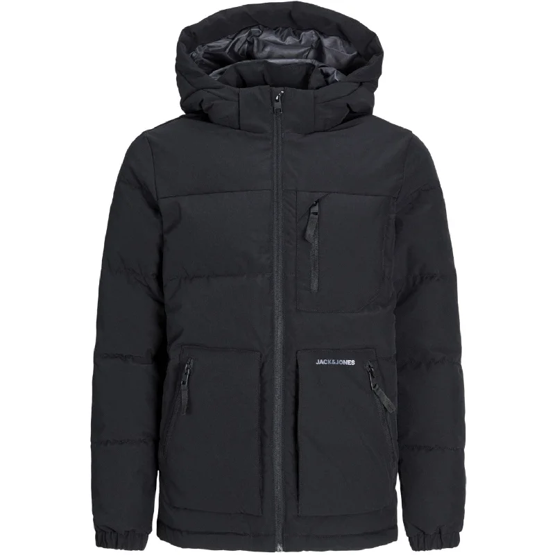 trekking hat with ventilation holes -Jack & Jones Junior Black Eotto Puffer Jacket