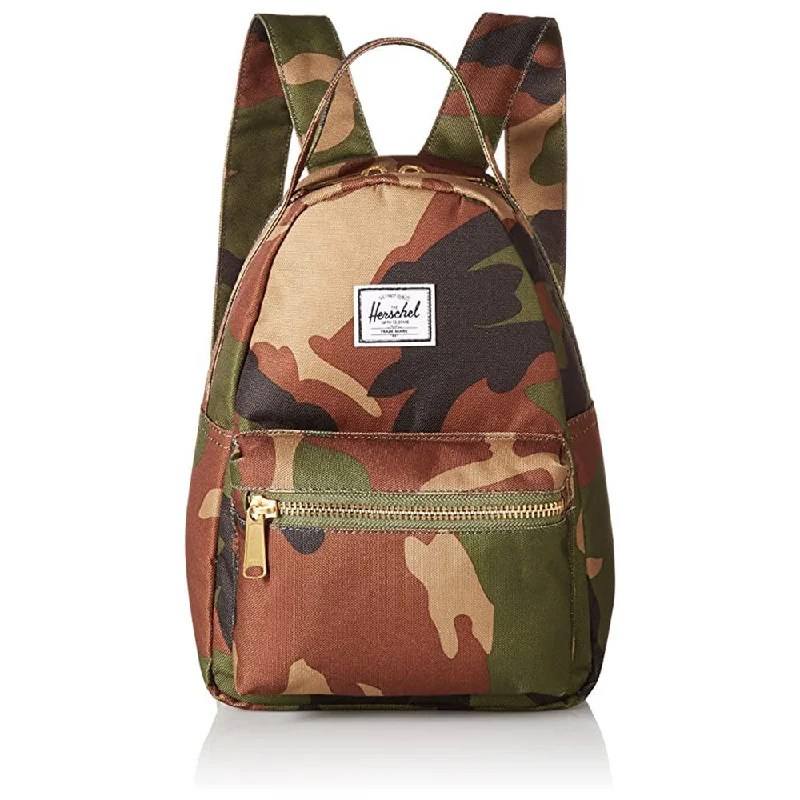 portable camping chair with back support -Herschel Unisex Woodland Camo Mini 9L Nova Backpack - 10501-00032-OS