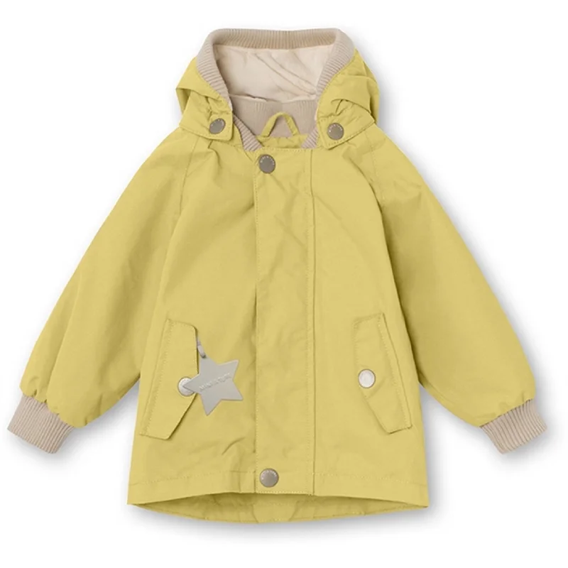 trekking backpacks with rain cover -MINI A TURE Wally Spring Jacket w/Fleece Lining Dusky Citron