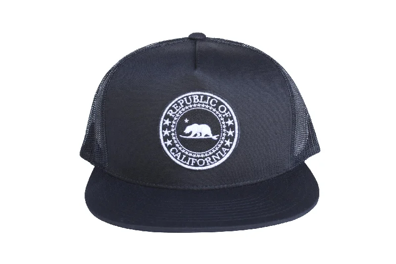 cool winter wool beanie -Republic of California - Surfbear® Premium Trucker Hat