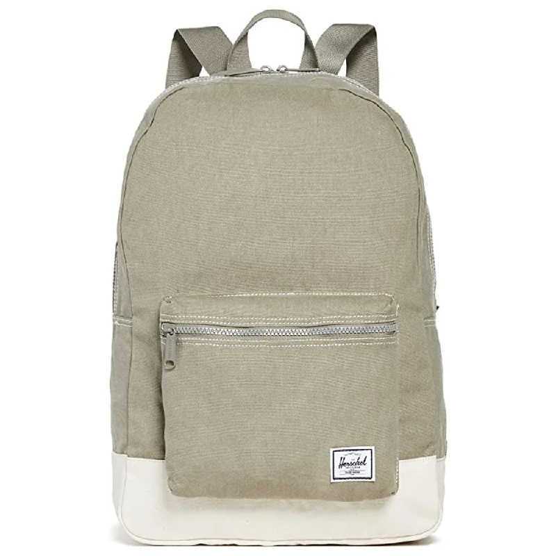 lightweight camping tent for 1 -Herschel Men's Vetiver/Natural Daypack Cotton Canvas One Size Backpack - 10076-04921-OS