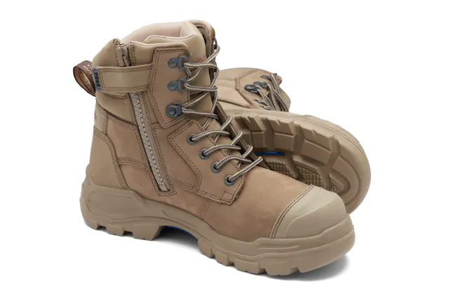 portable camping stove -Blundstone Unisex Rotoflex Zip Safety Boot Stone 9063