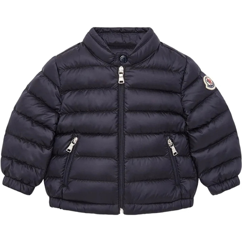 trekking jacket with waterproof zipper -Moncler Acorus Jacket Navy