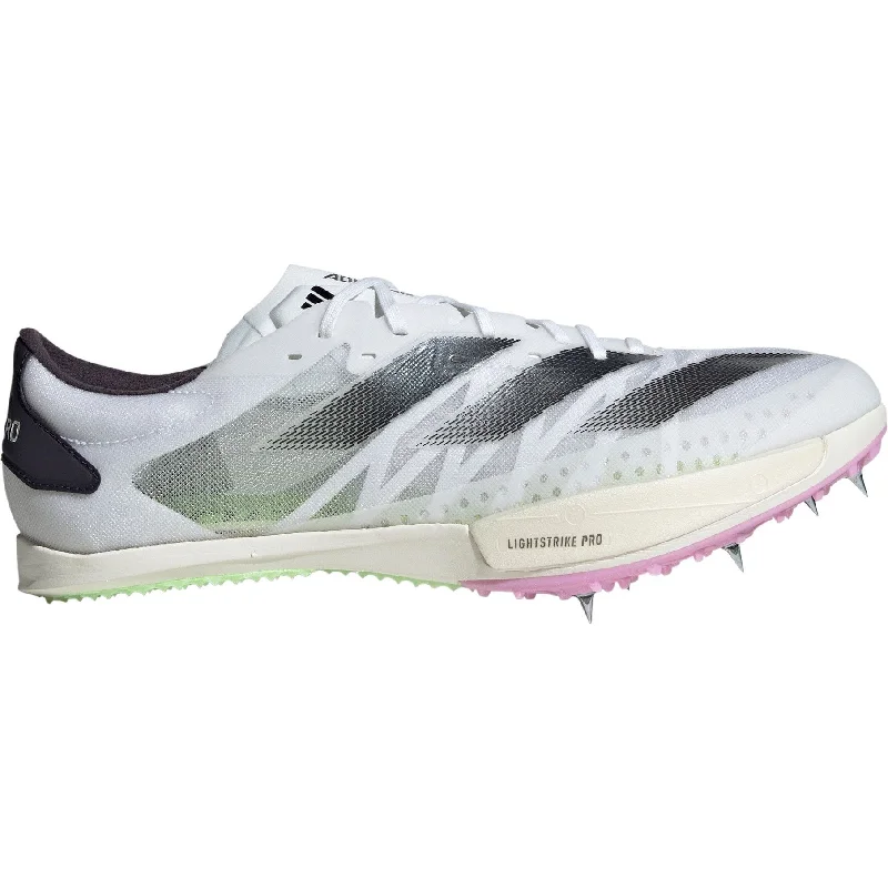 hiking sunglasses with UV protection -adidas Adizero Ambition Running Spikes - White