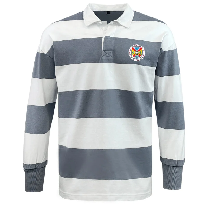 trekking socks for extreme temperatures -Hampden Sydney College Classic Long Sleeve Hooped Rugby Jersey