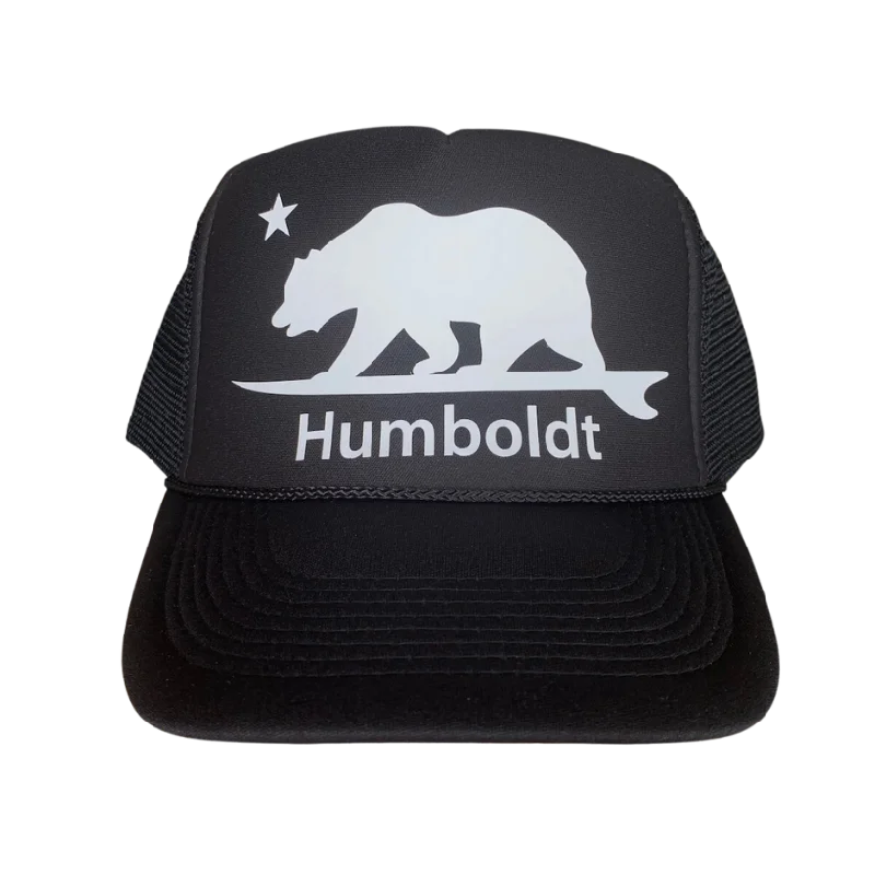 women’s trendy wool bucket hat -Humboldt Surfbear® Trucker Hat