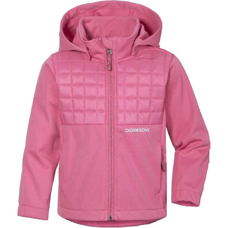 trekking socks for extreme temperatures -Didriksons Sweet Pink Briska Kids Jacket