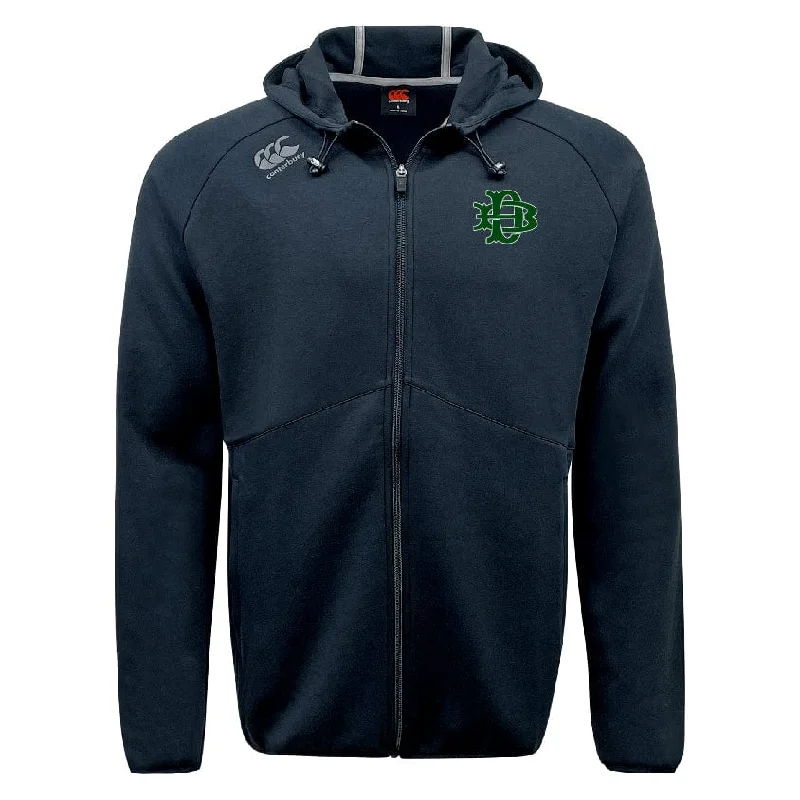 insulated hiking jacket -Denver Barbarians Tempo Vapodri Full-Zip Hoodie by Canterbury