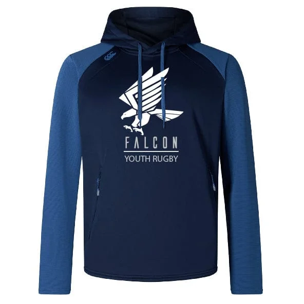 hiking socks with merino wool -Falcon Youth Rugby Elite Training Hoody by Canterbury