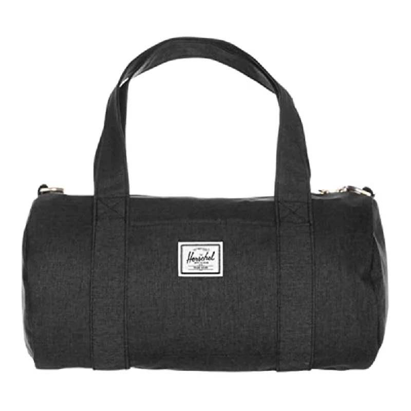 trekking shoes for women -Herschel Unisex Black Crosshatch 7L Sutton Mini Duffle Bag - 10774-02090