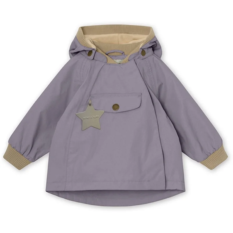 lightweight hiking boots -MINI A TURE Wai Spring Jacket w/Fleece Lining Minimal Lilac