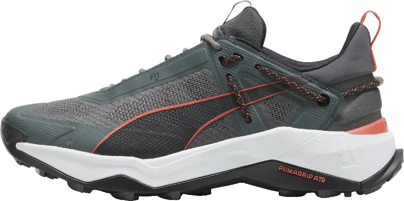 hiking and camping gloves -Puma Explore Nitro Mens Walking Shoes - Grey