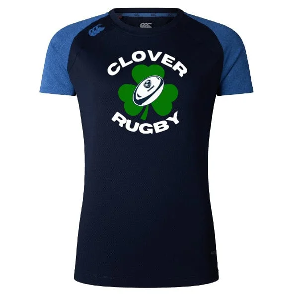 trekking socks for wet conditions -Clover Blue Eagles Rugby Women's Elite Training Tee by Canterbury