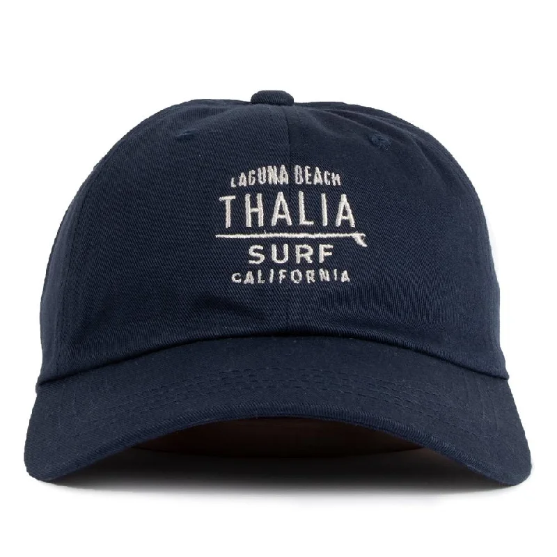 wool knit cap with ear protection -Thalia Surf Crest Dad Hat