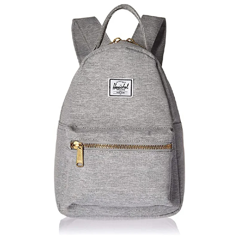 trekking pants with built-in belt -Herschel Unisex Light Gray Crosshatch Mini 9L Nova Backpack - 10501-01866-OS