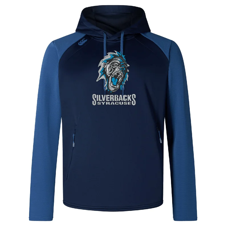 waterproof hiking jacket with hood -Syracuse Silverbacks Elite Training Hoody by Canterbury