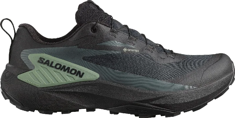 camping cookware with nesting pots -Salomon Genesis GORE-TEX Mens Trail Running Shoes - Black