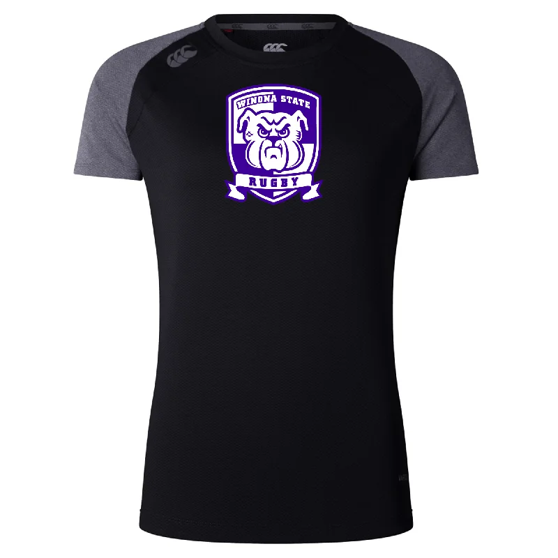 trekking poles with locking system -Winona State University Women's Elite Training Tee by Canterbury