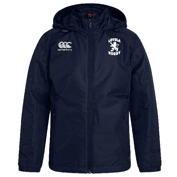 trekking boots with waterproof lining -Loyola Rugby Club Vaposhield Stadium Jacket by Canterbury