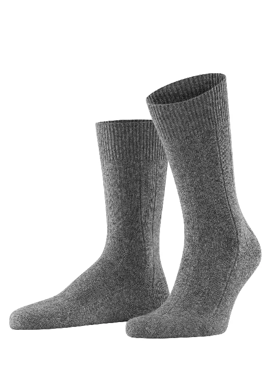 padded socks for extra comfort -Lhasa Rib Sock Lhasa Rib Sock | Light Greymel. 14423-3390