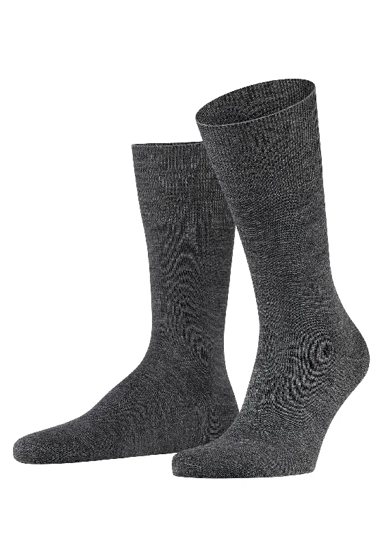 yoga socks for grip -Airport Airport Sock | Grey 14435-3070