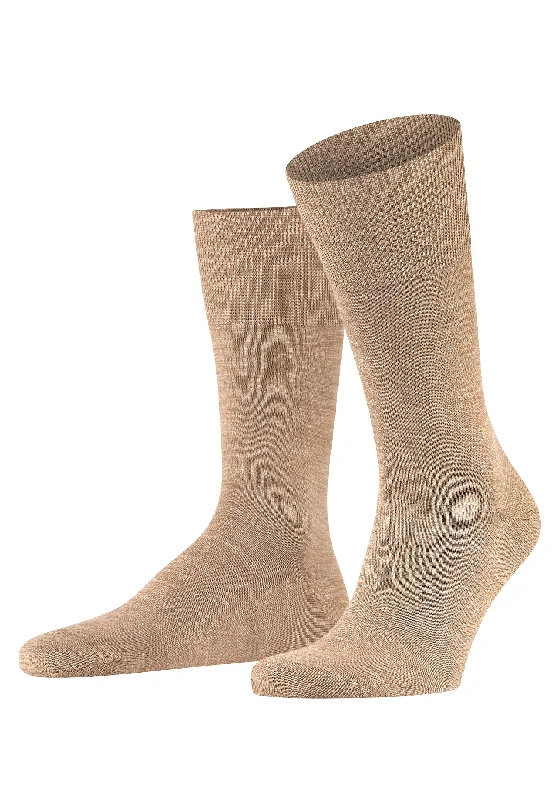 wool socks for outdoor activities -Airport Airport Sock | Nutmeg Melange 14435-5410